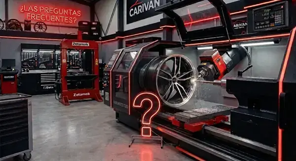 Resolvemos tus dudas técnicas sobre cómo nuestra tecnología industrial (CNC, Hidráulica, Soldadura certificada) garantiza acabados Showroom y 100% de seguridad estructural en tus llantas.